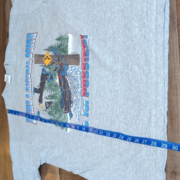 Vintage 1995 Sunburst Sportswear Single Stitch Fruit Of The Loom Snowmobile Tee - Picture 10 of 10